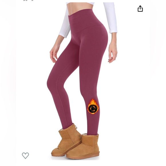 Nwt groteen fleece lined Leggings L/xl (J45) - Picture 1 of 5